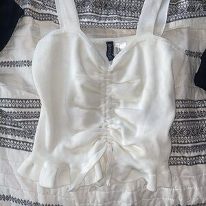 H&M Crop Knit tie crop top